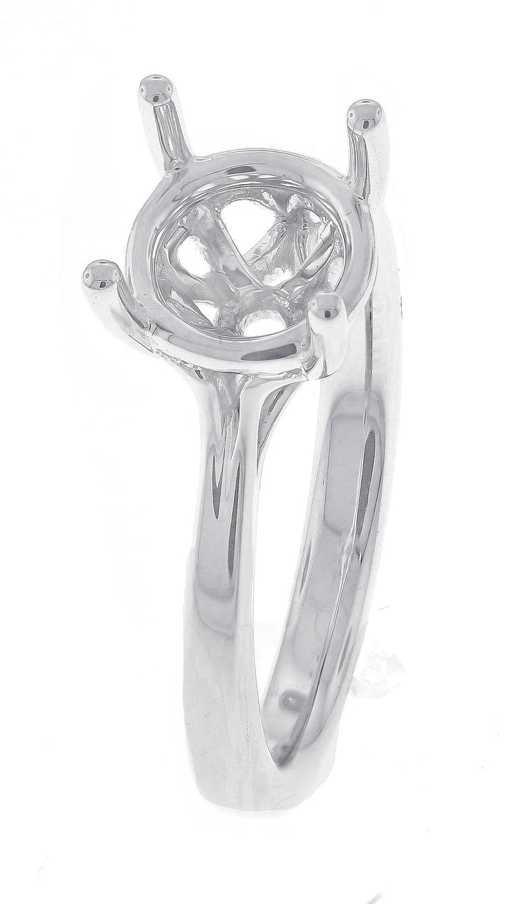 18kt White Gold Semi Mount