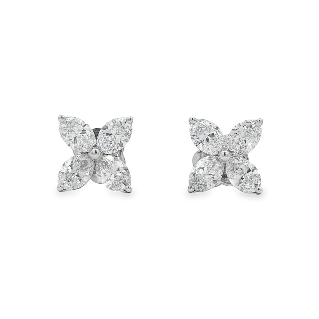 14kt White Gold Diamond Earring