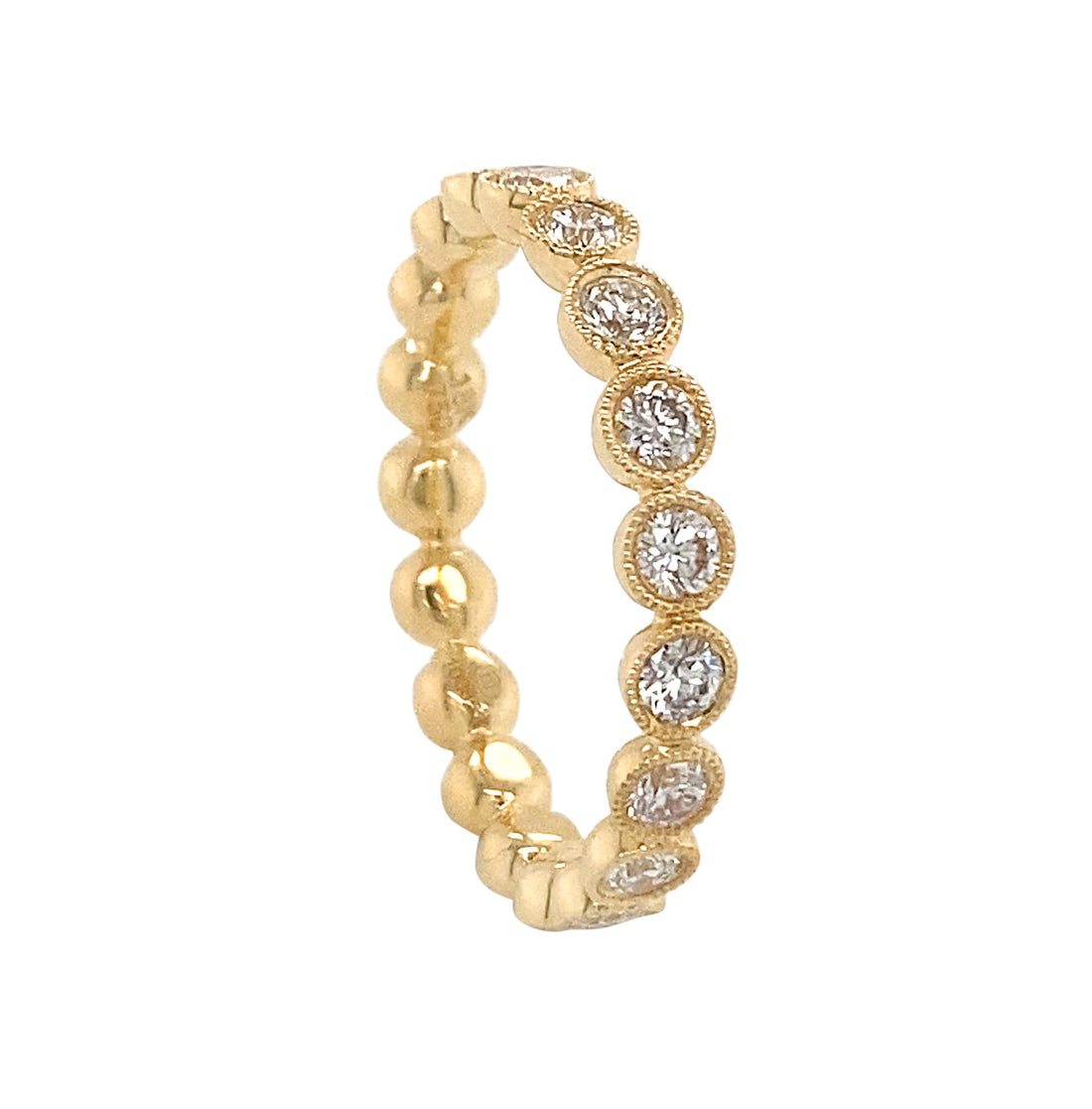 18kt Yellow Gold Diamond Band