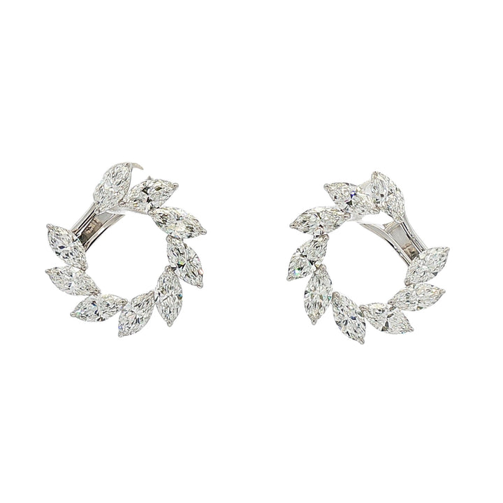 18kt White Gold Lab Diamond Earrings