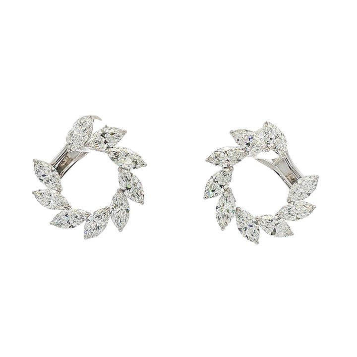 18kt White Gold Lab Diamond Earrings