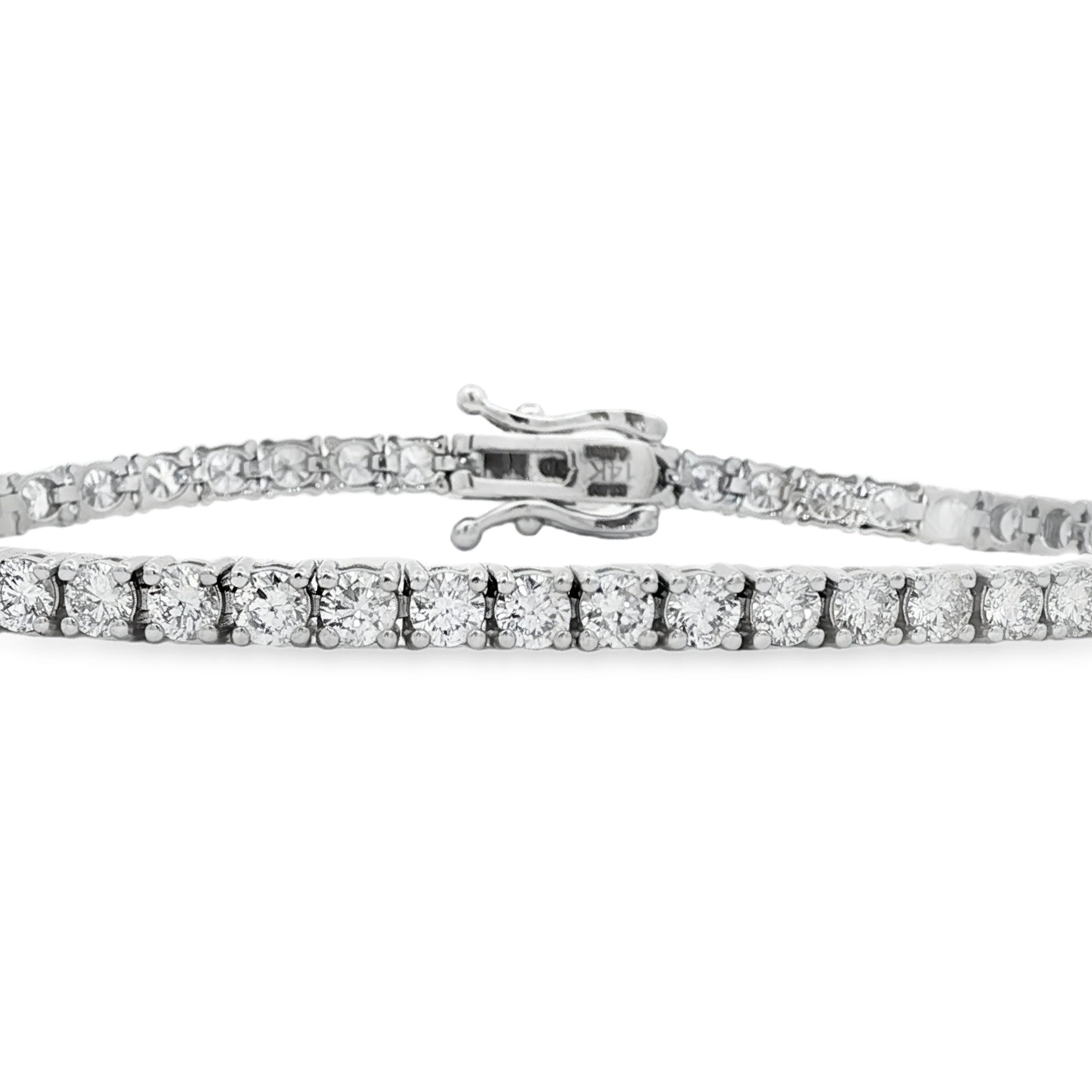 14kt White Gold Lab Diamond Tennis Bracelet