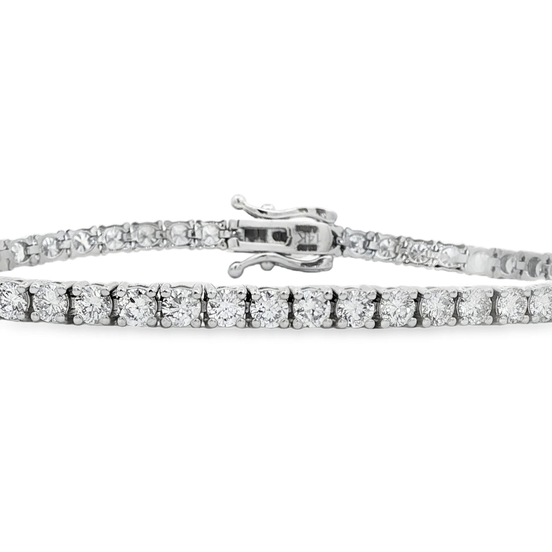14kt White Gold Lab Diamond Tennis Bracelet