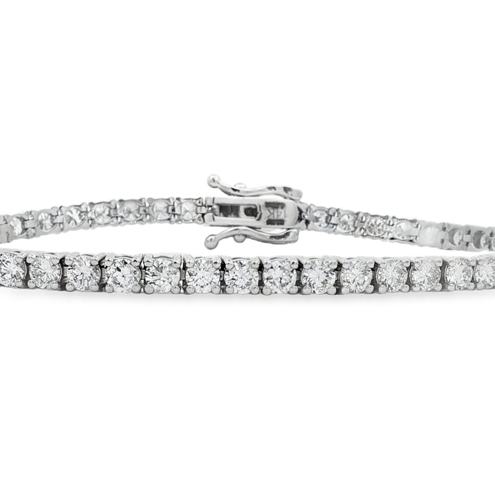 14kt White Gold Lab Diamond Tennis Bracelet
