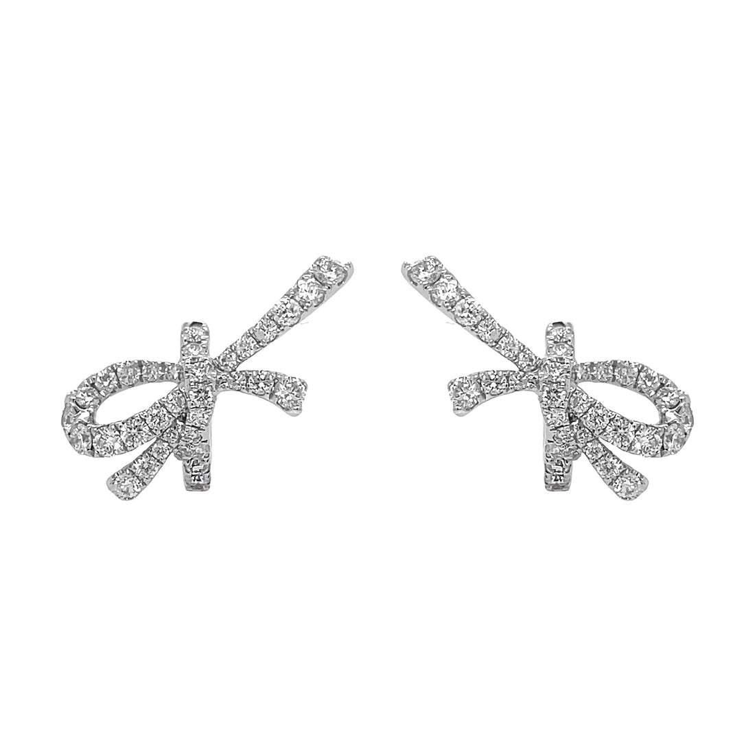 18kt White Gold Diamond Earrings