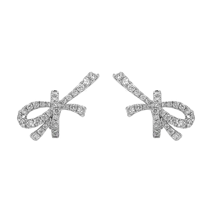 18kt White Gold Diamond Earrings
