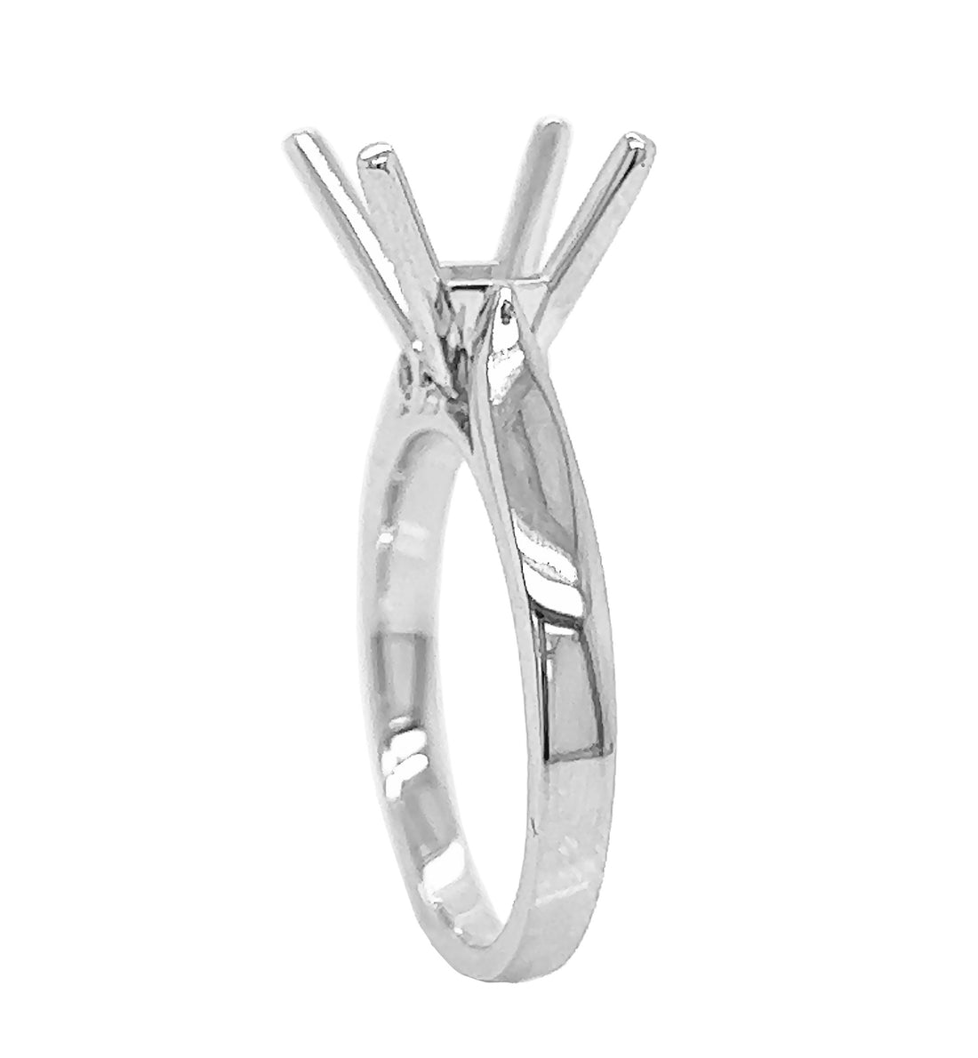 18kt White Gold Diamond Semi Mount