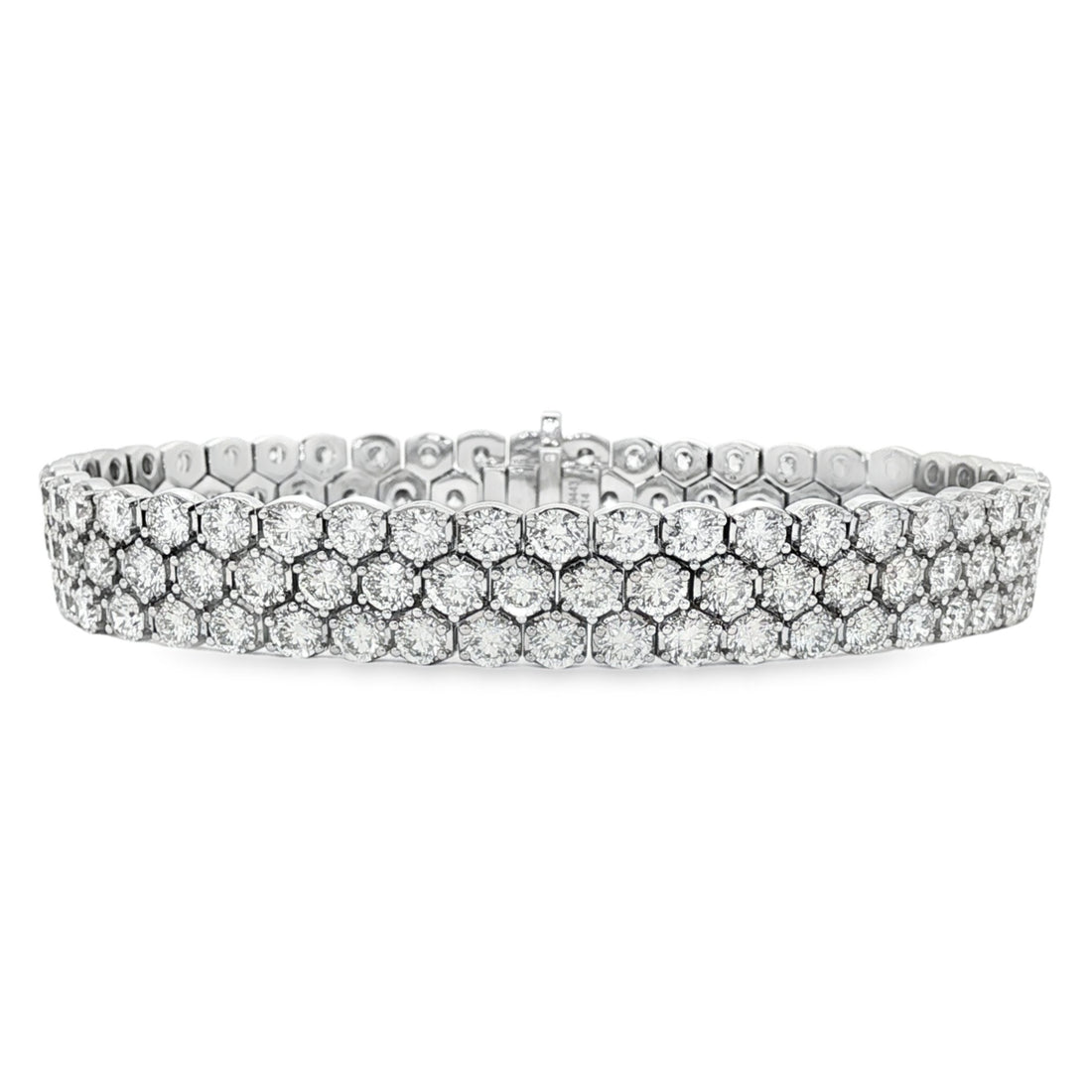 14kt White Gold Lab Diamond Tennis Bracelet