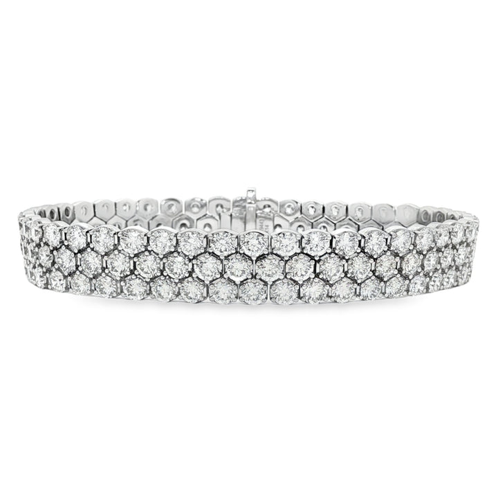14kt White Gold Lab Diamond Tennis Bracelet