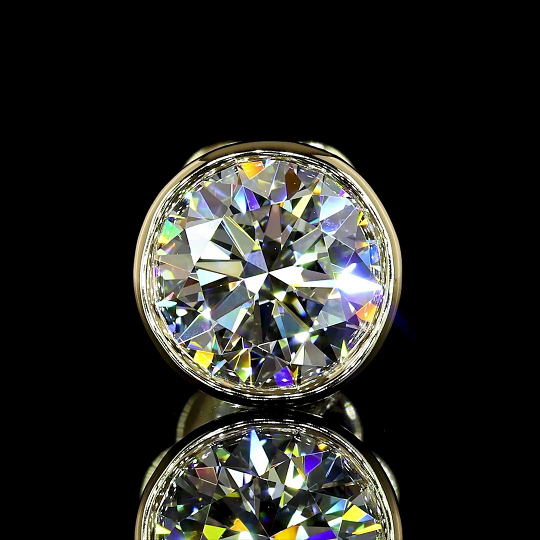 14kt Yellow Gold lab Diamond Studs