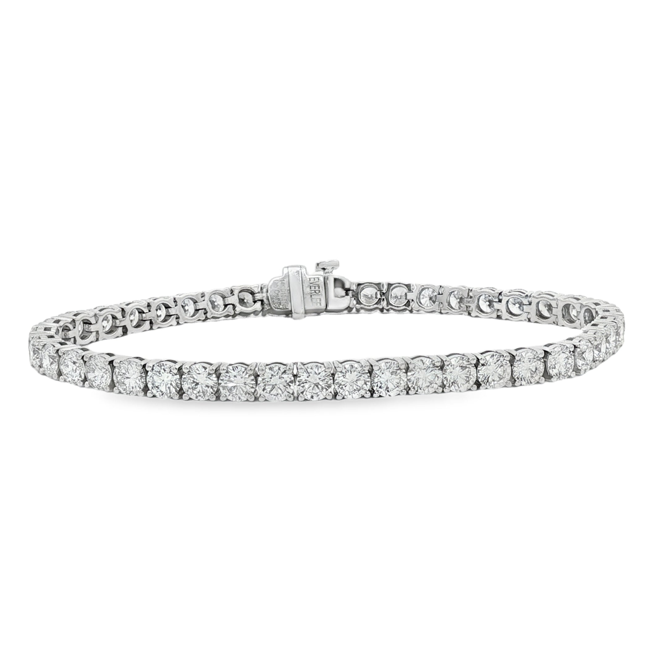 14kt White Gold Lab Diamond Tennis Bracelet