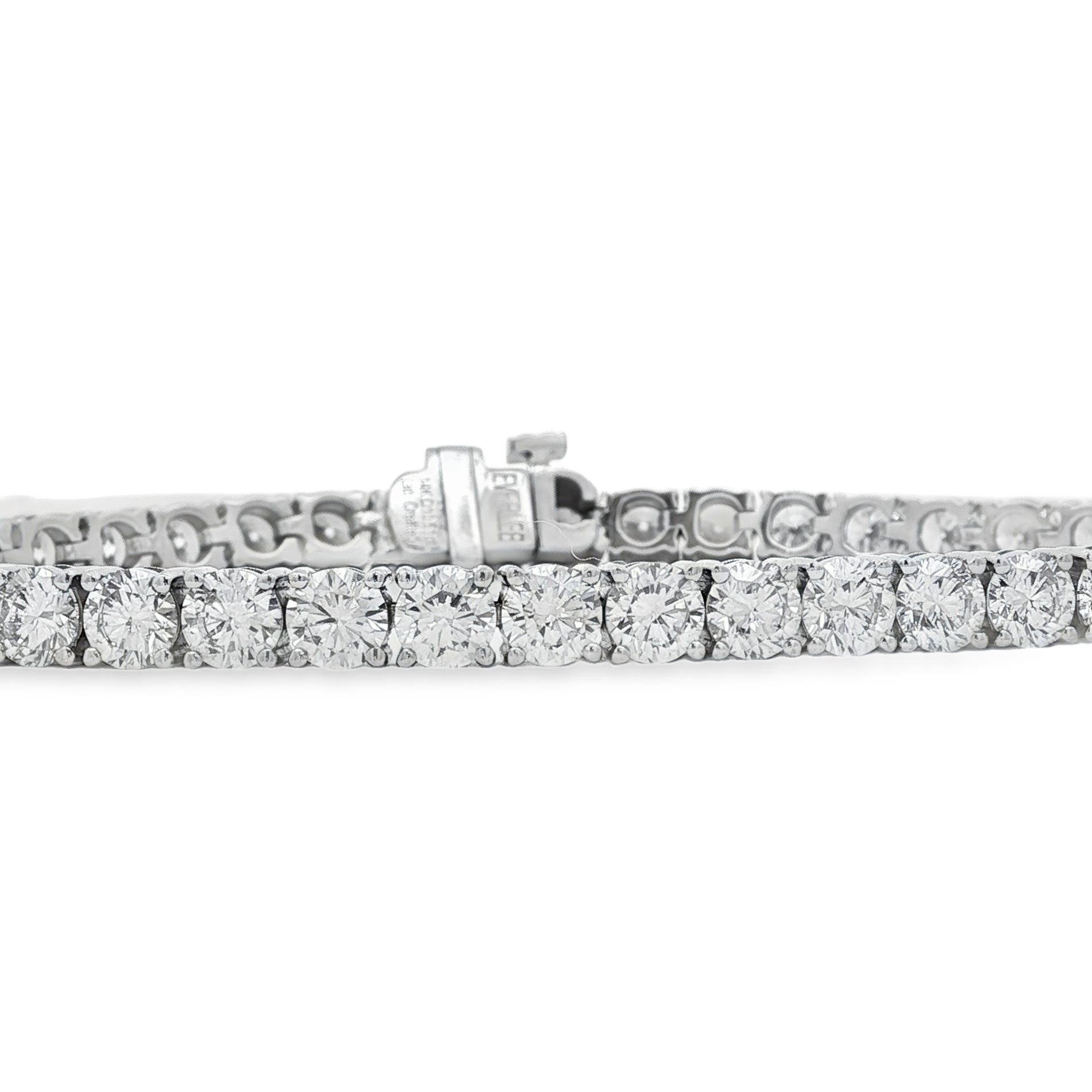 14kt White Gold Lab Diamond Tennis Bracelet
