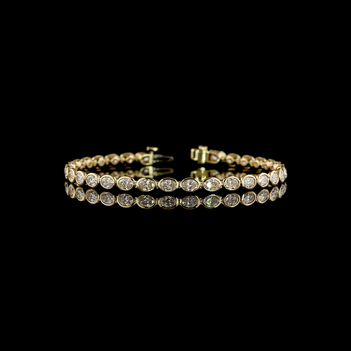 14kt Yellow Gold Lab Diamond Tennis Bracelet