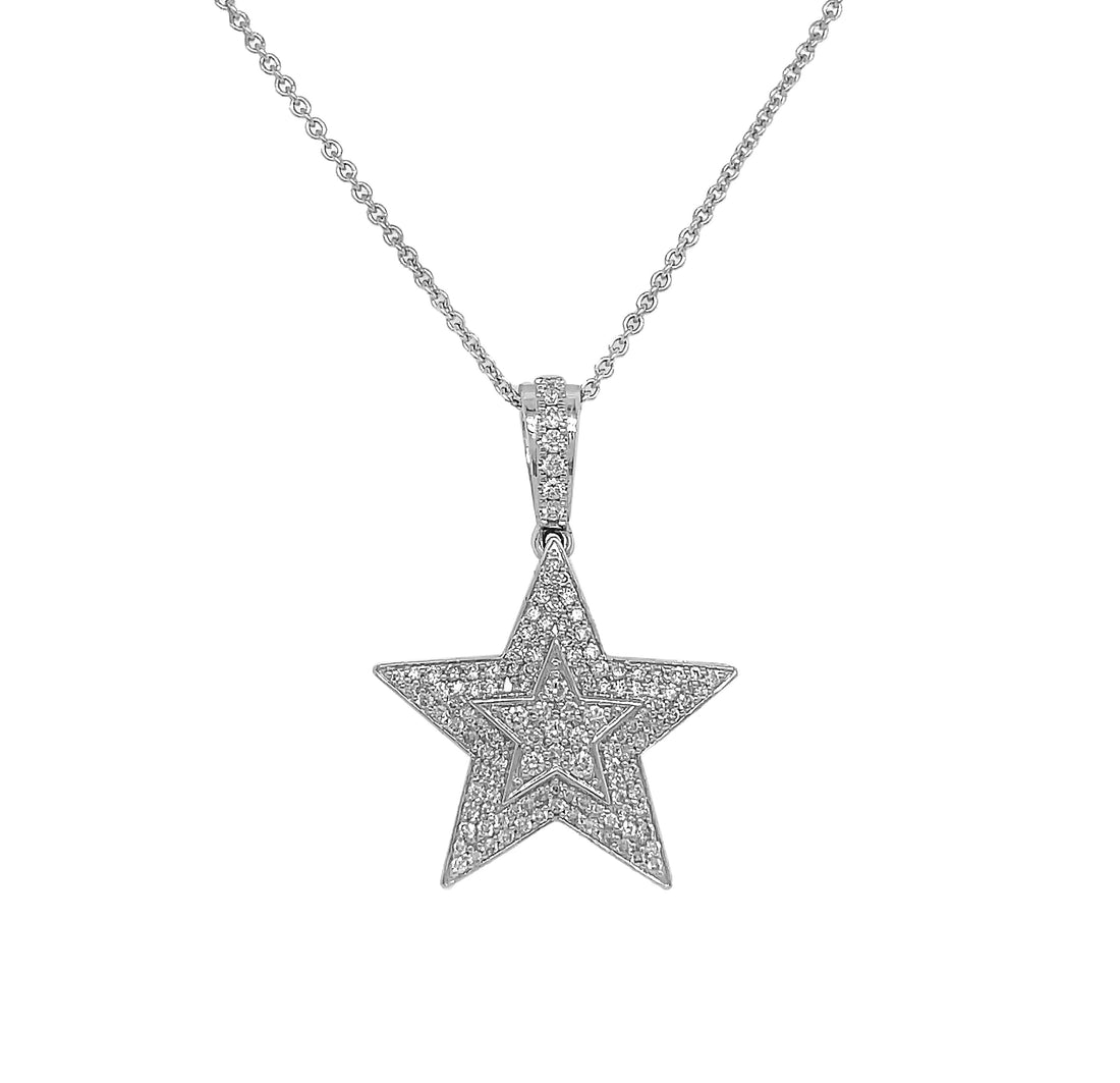 18kt White Gold Diamond Pendant