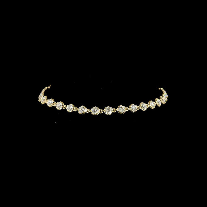 14kt Yellow Gold Lab Diamond Tennis Bracelet