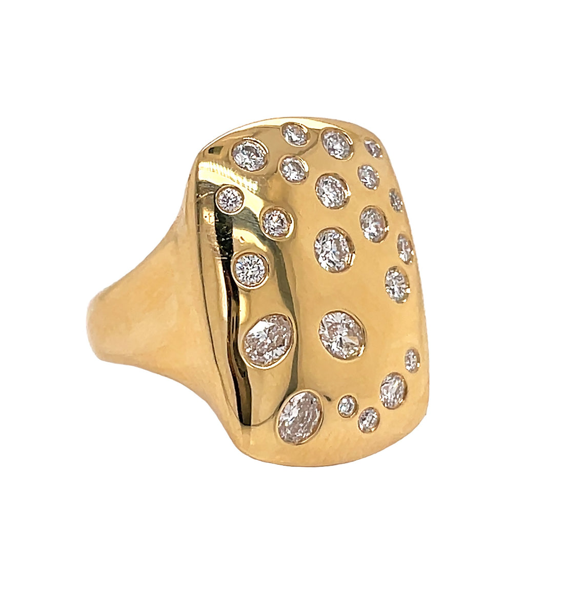 18kt Yellow Gold Diamond Ring