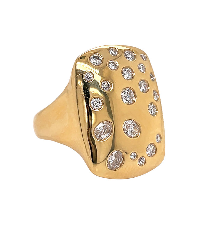 18kt Yellow Gold Diamond Ring