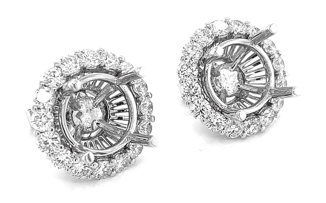 18kt White Gold Diamond Jackets