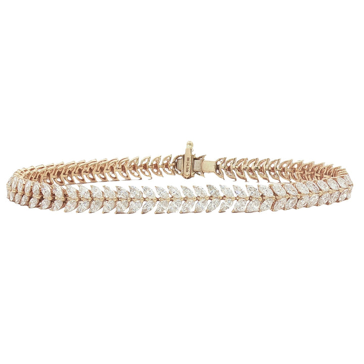 14kt Yellow Gold Lab Diamond Tennis Bracelet