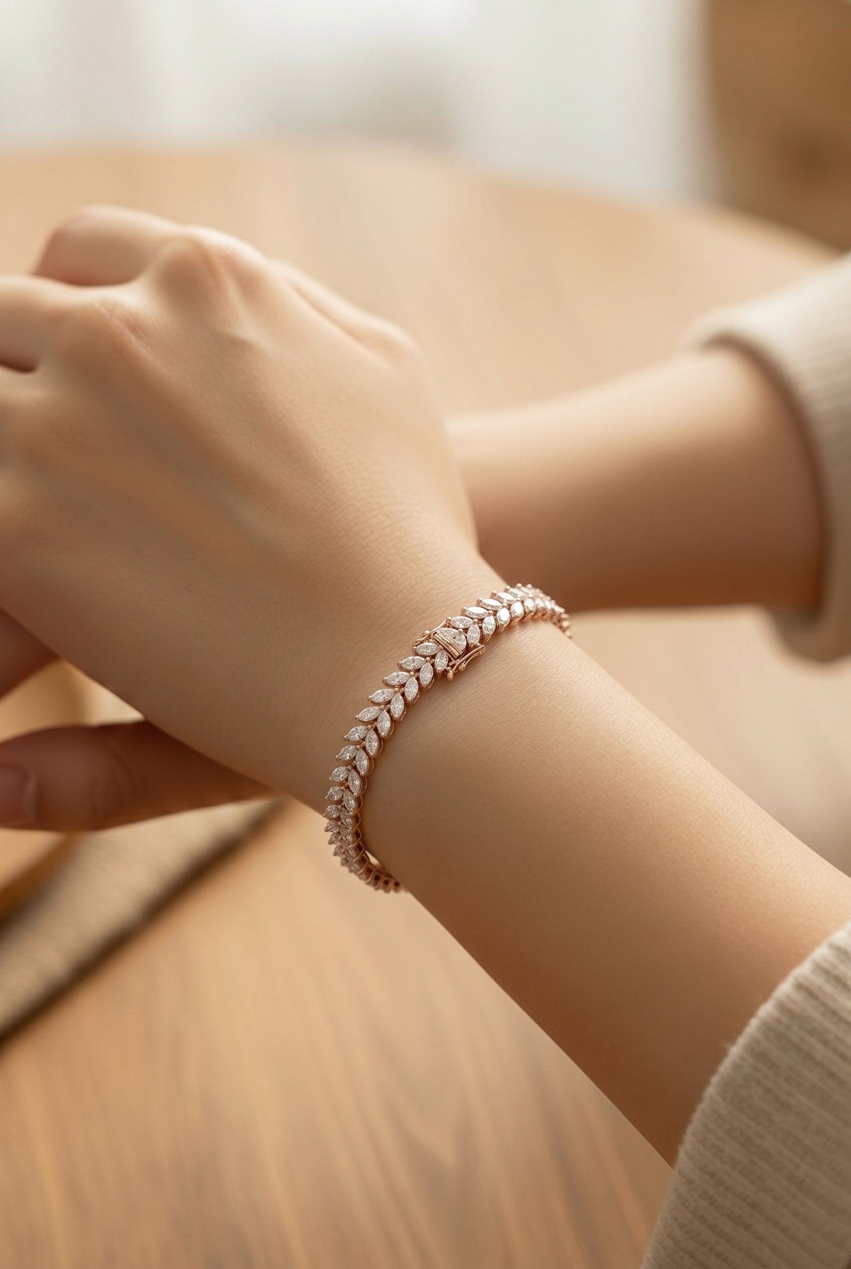 14kt Yellow Gold Lab Diamond Tennis Bracelet