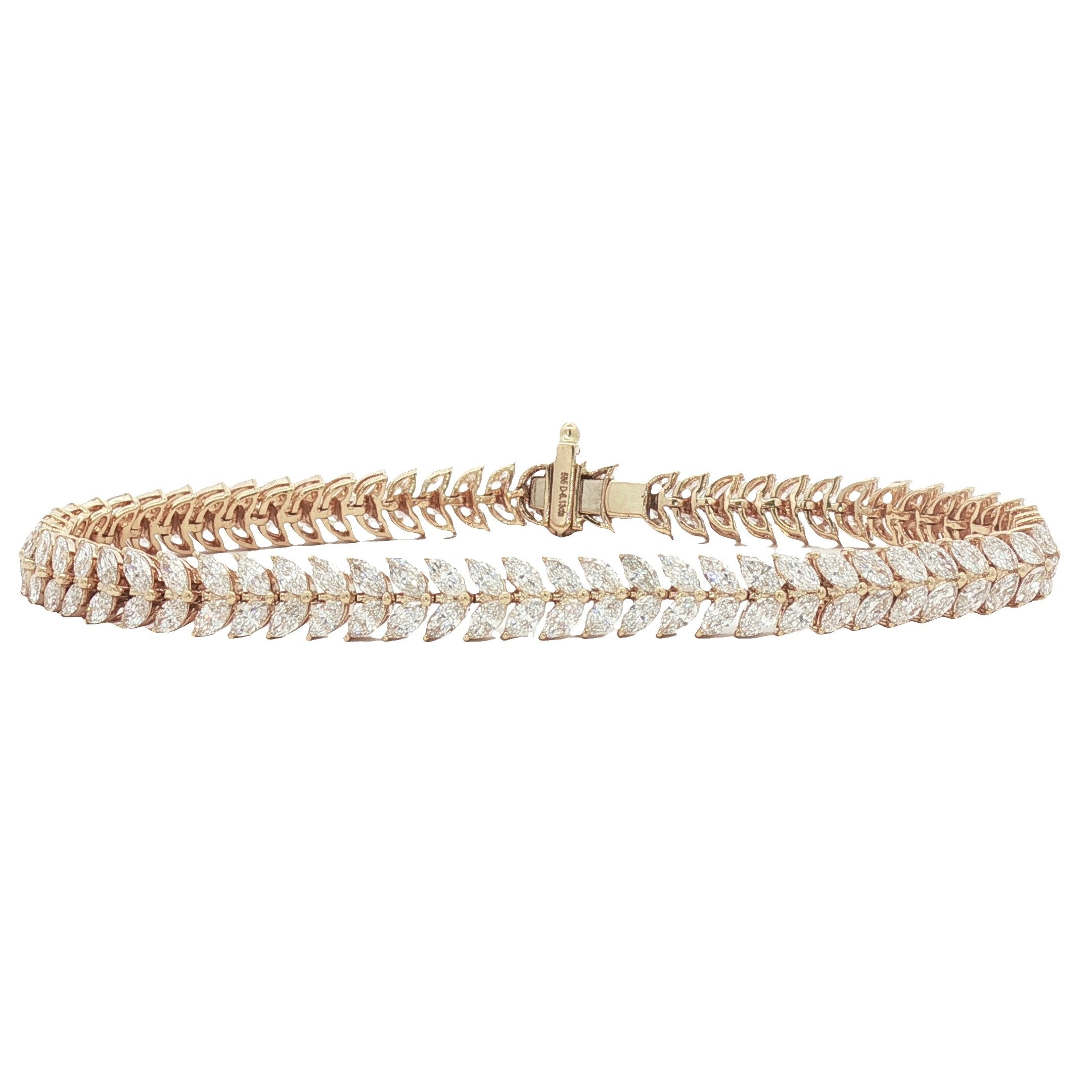 14kt Yellow Gold Lab Diamond Tennis Bracelet
