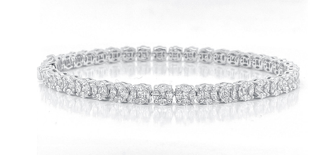 18kt White Gold Diamond Tennis Bracelet