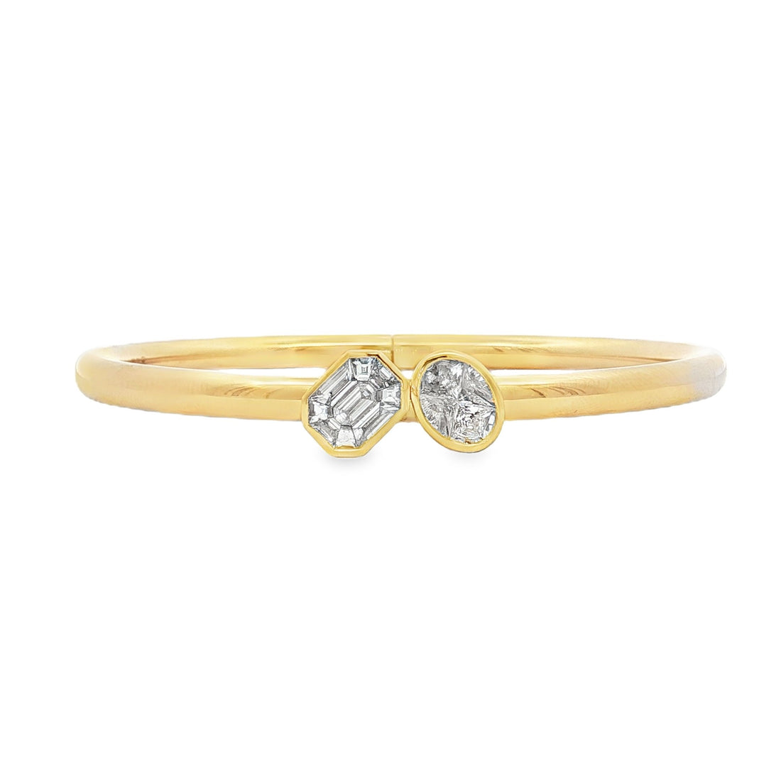 18kt Yellow Gold Diamond Bangle
