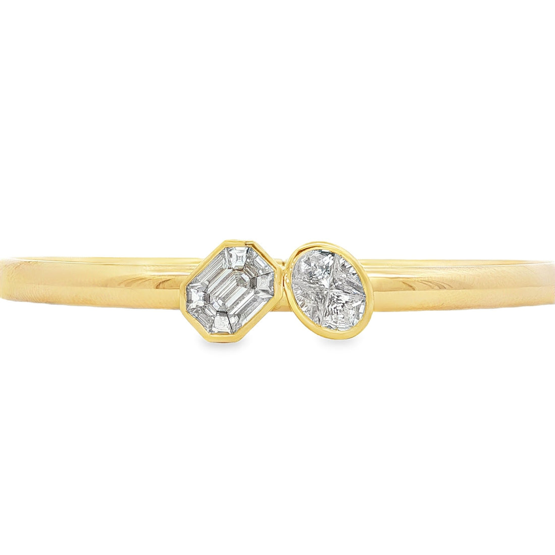 18kt Yellow Gold Diamond Bangle