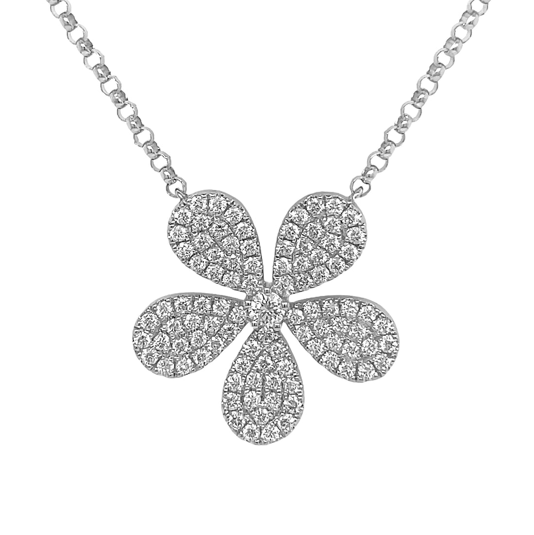 18Kt White Gold Diamond Pendant