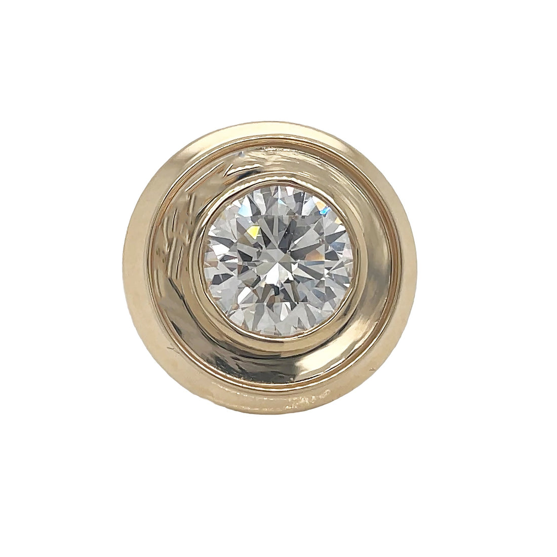 14kt Yellow Gold Lab Diamond Tie-tag