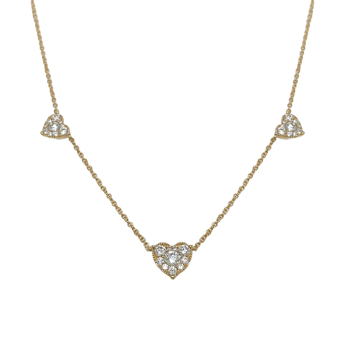 18kt Yellow Gold Diamond Necklace