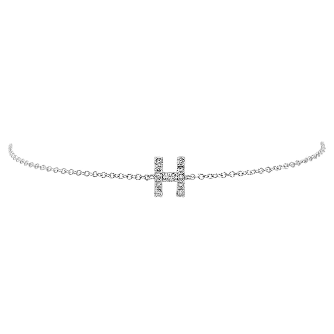14kt White Gold Diamond Bracelet
