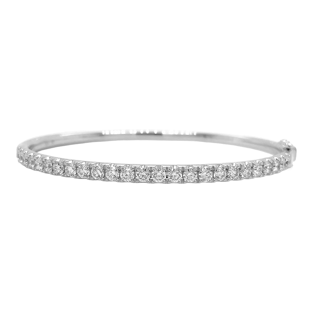 18kt White Gold Diamond Bangle