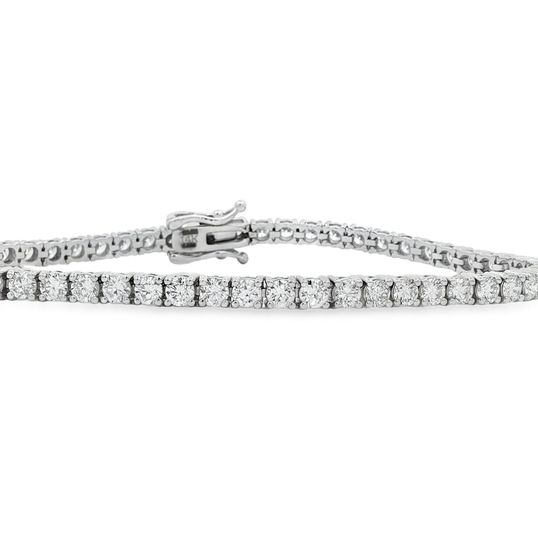 14kt White Gold Lab Diamond Tennis Bracelet