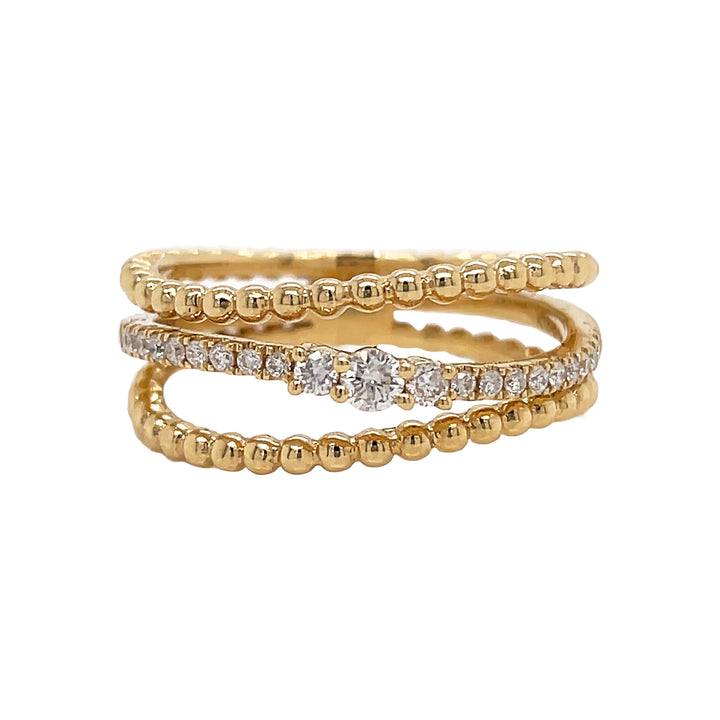 18kt Yellow Gold Diamond Ring