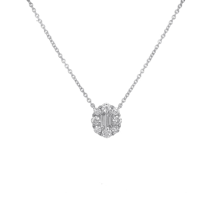 18kt White Gold Diamond Pendant