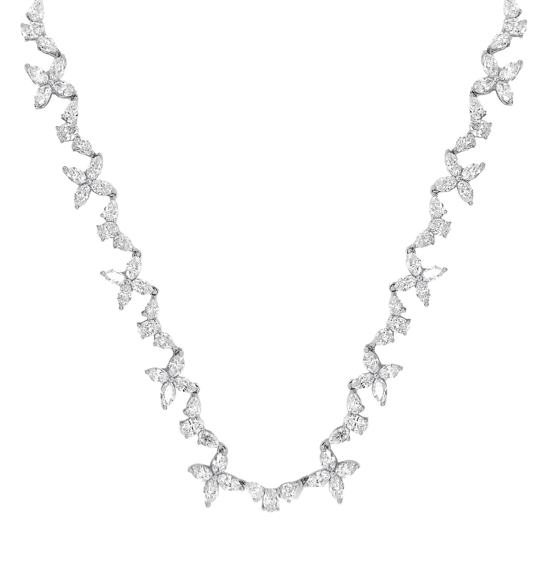 18kt White Gold Diamond Necklace
