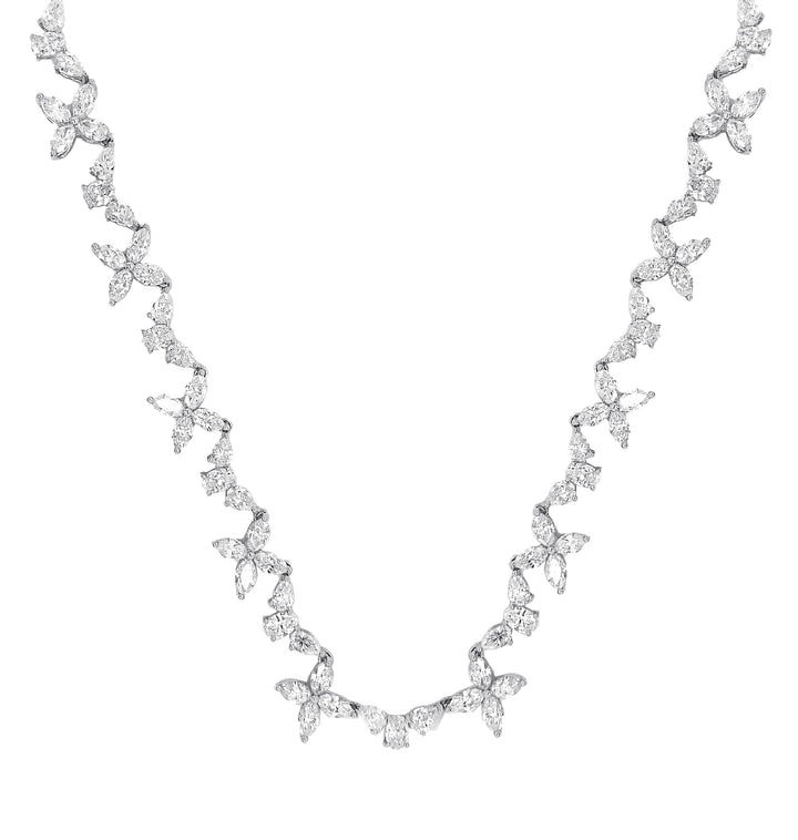 18kt White Gold Diamond Necklace