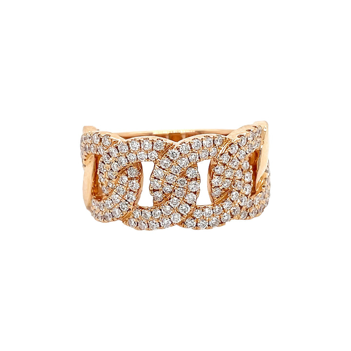 18kt Rose Gold Diamond Ring
