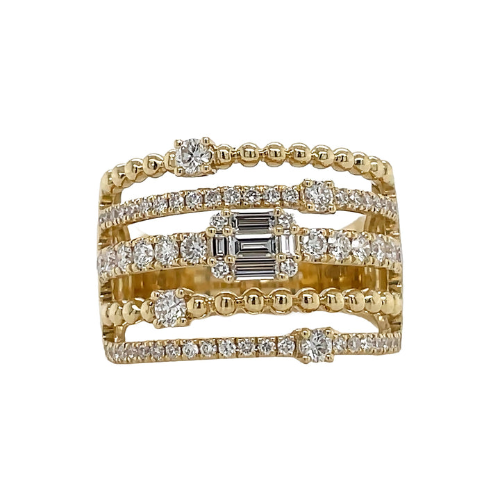 18kt Yellow Gold Diamond Ring