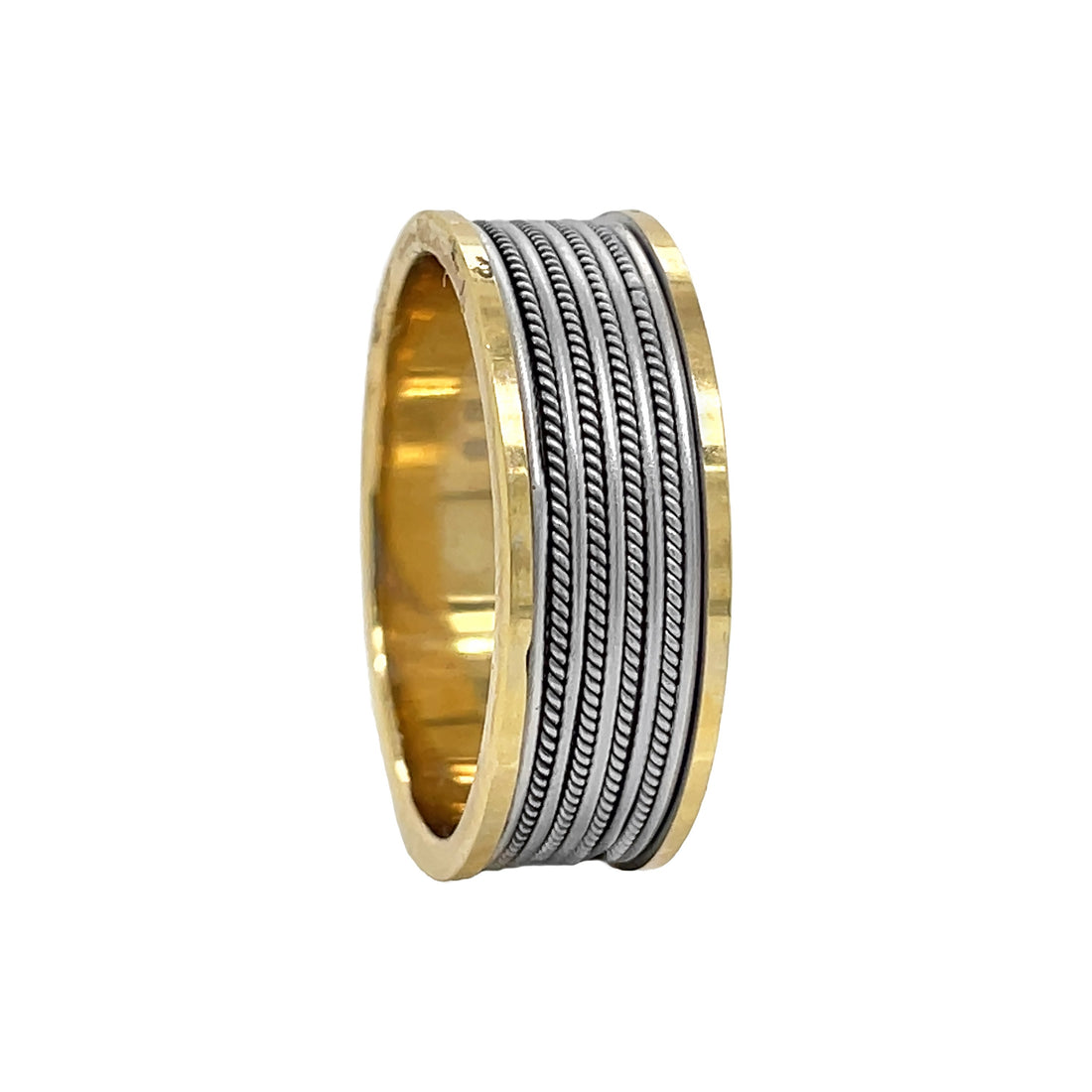 14kt White Gold Men's Wedding Band