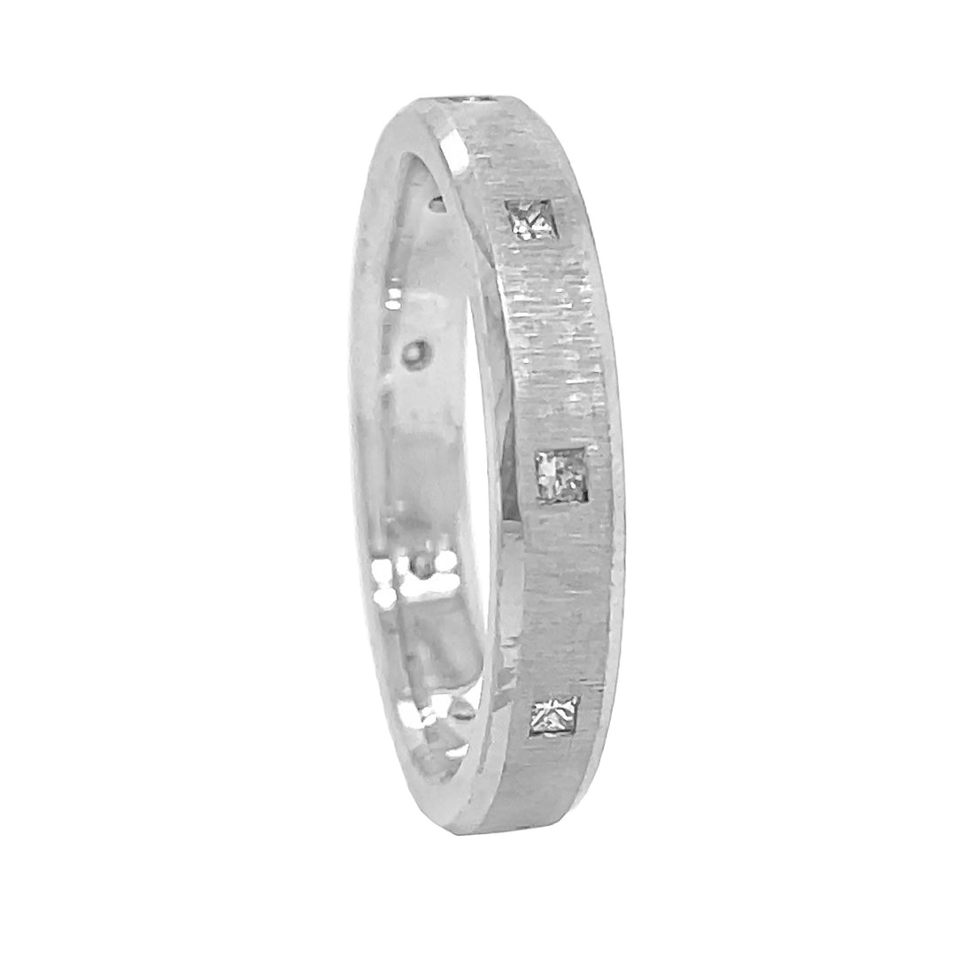 14kt White Gold Men's Wedding Band