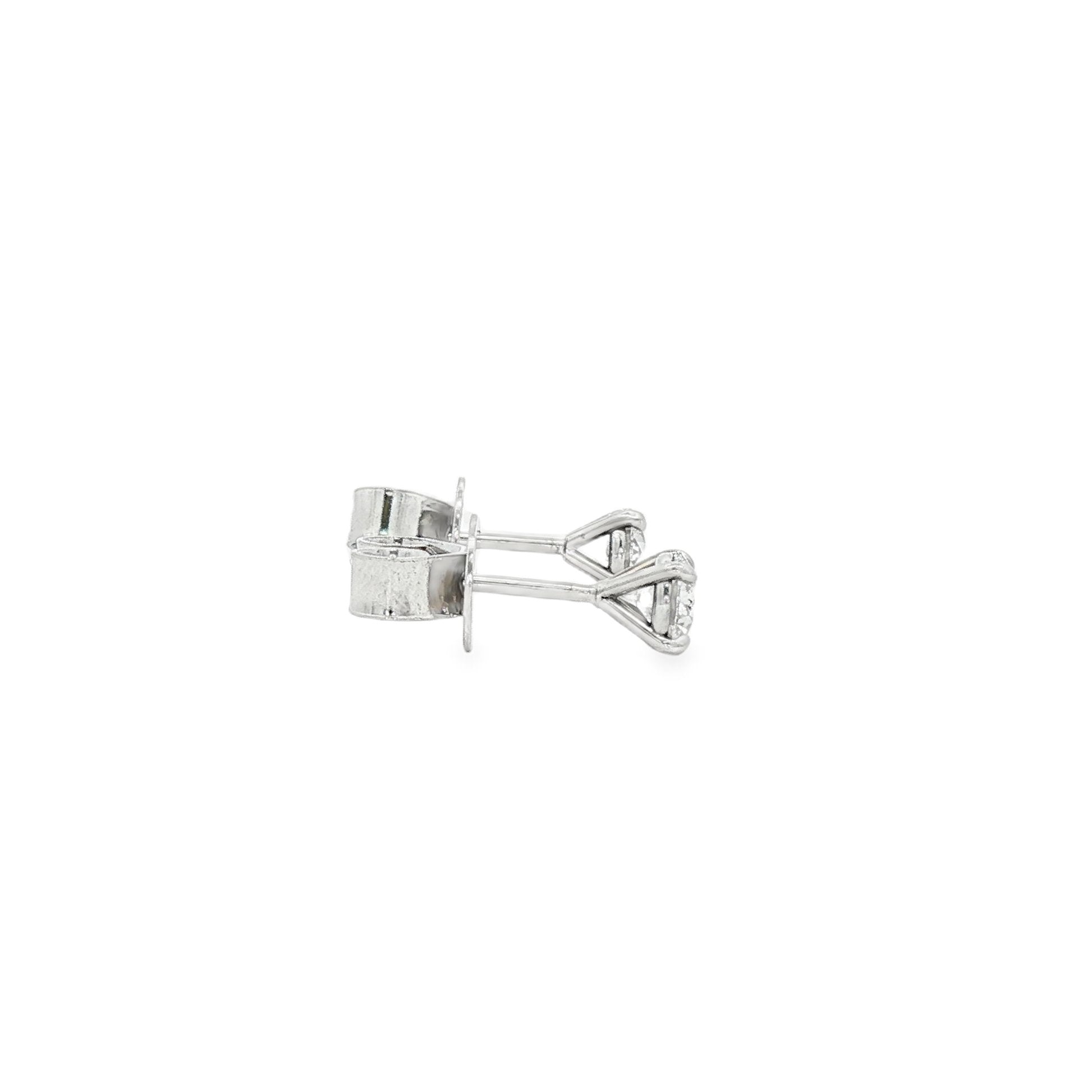 18kt White Gold Diamond Studs