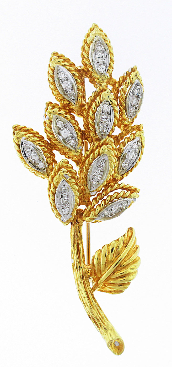 18kt Yellow Gold Diamond Pin/Pendant