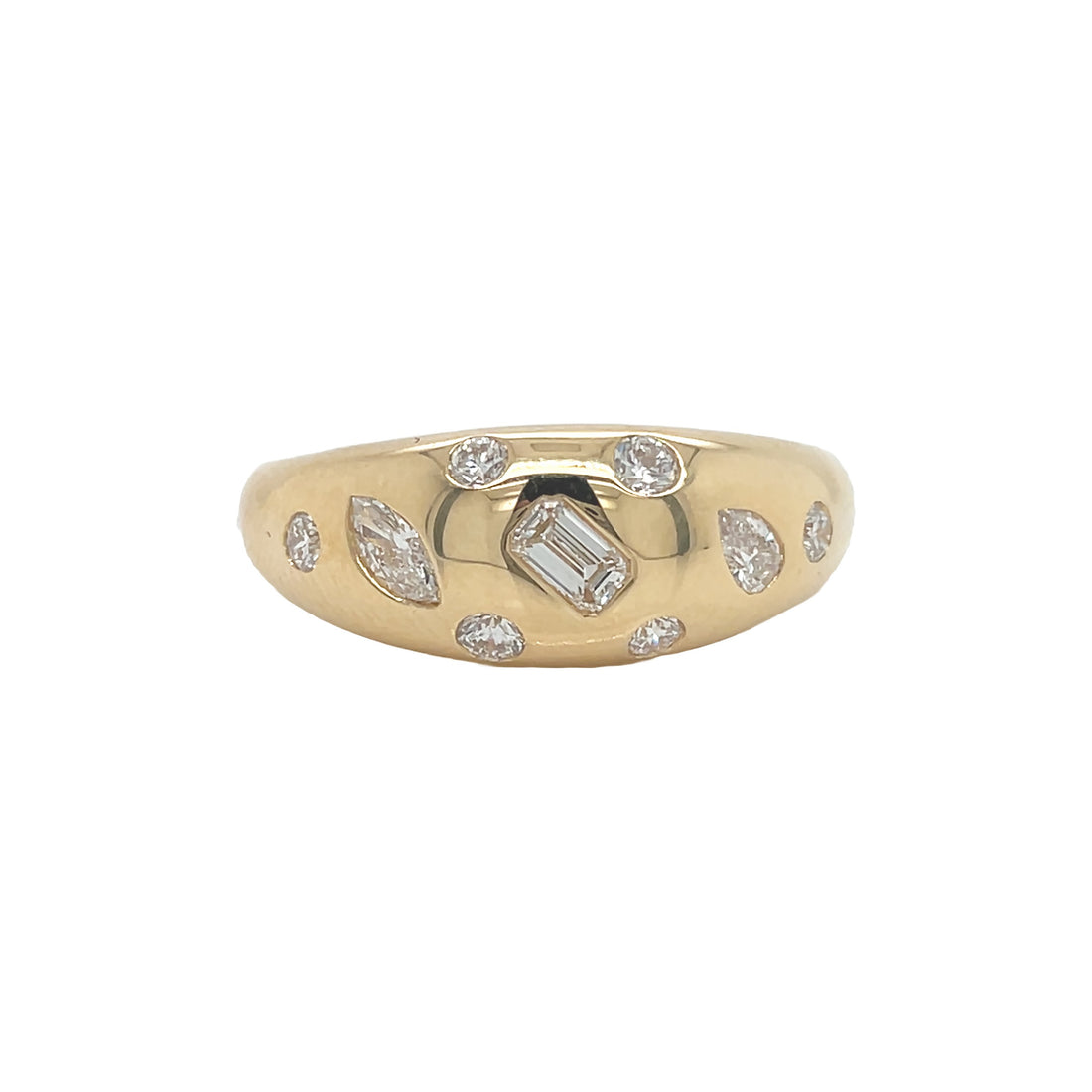 18kt Yellow Gold Diamond Ring
