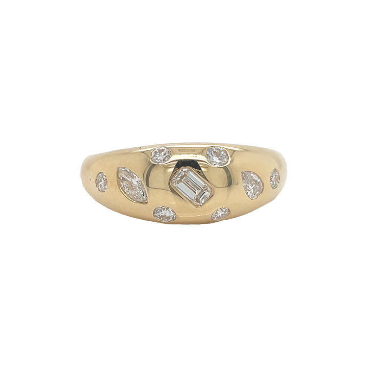 18kt Yellow Gold Diamond Ring