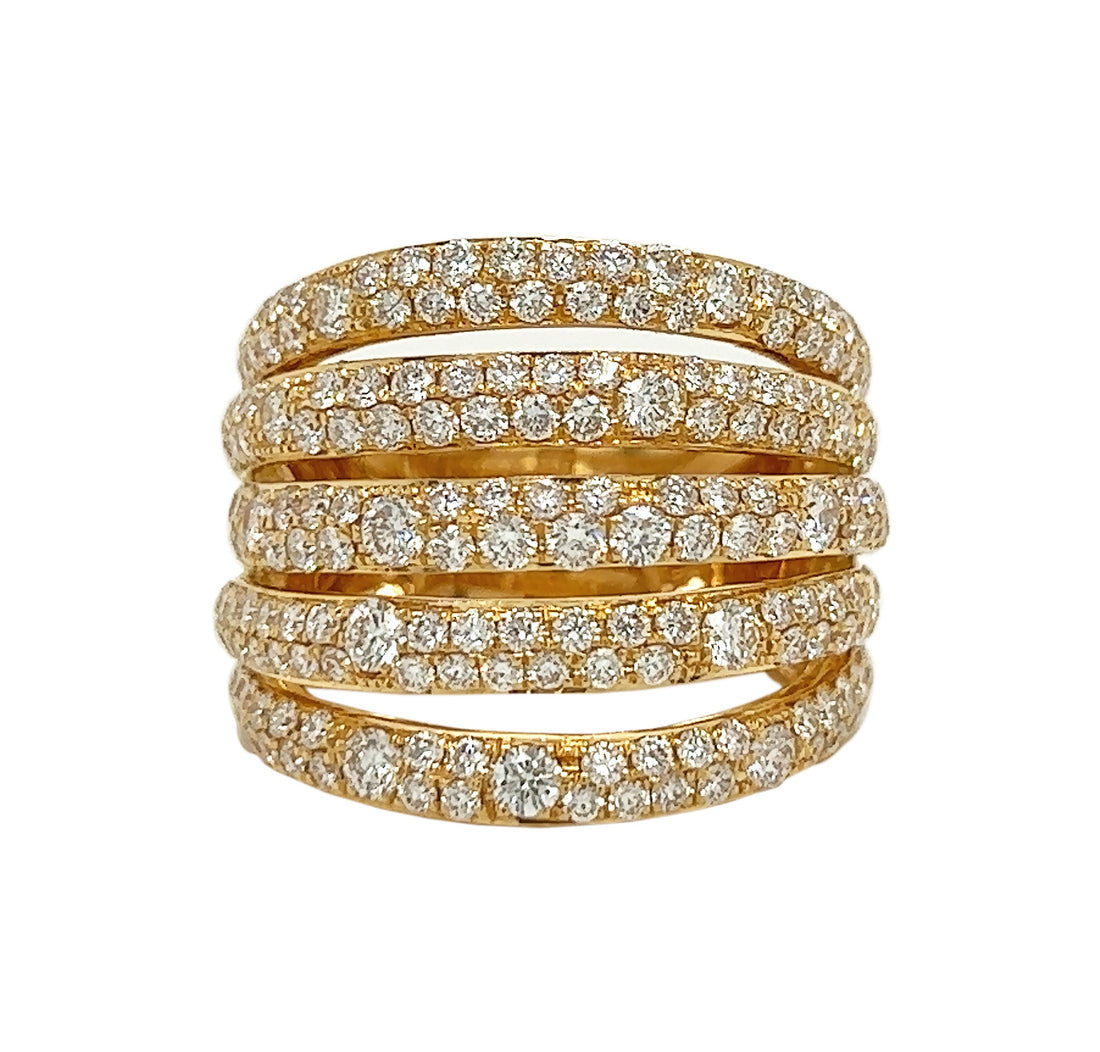 18kt Yellow Gold Diamond Ring