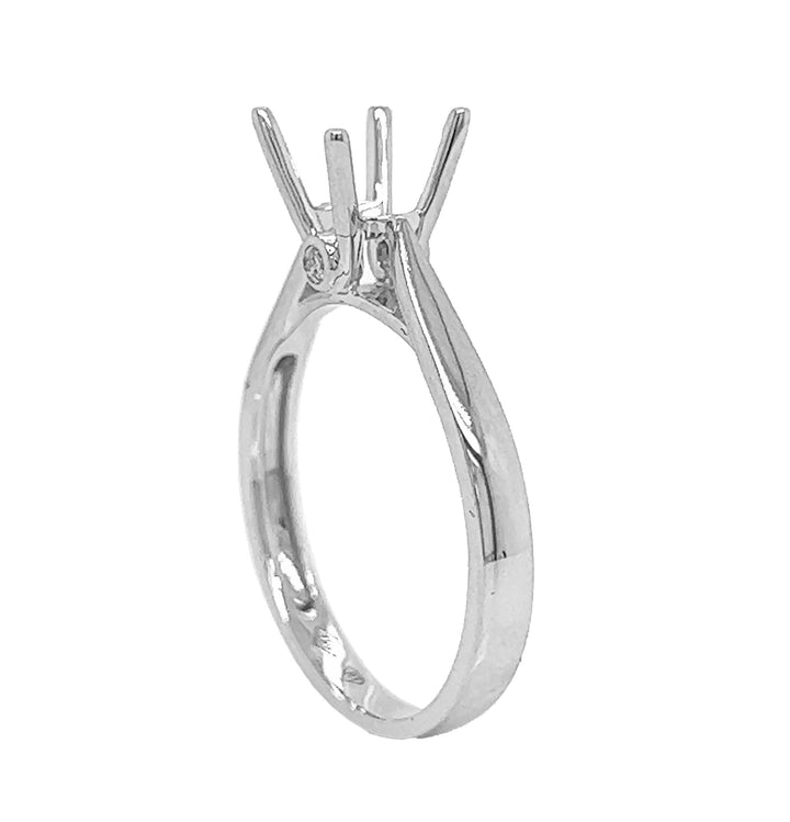 18kt White Gold Diamond Semi Mount