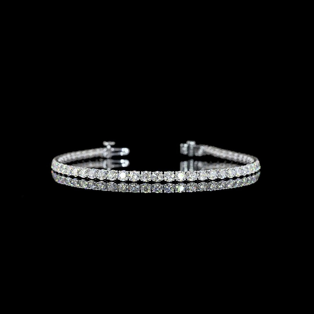 14kt White Gold Lab Diamond Tennis Bracelet