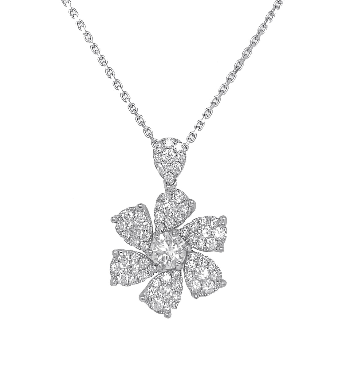18kt White Gold Diamond Pendant